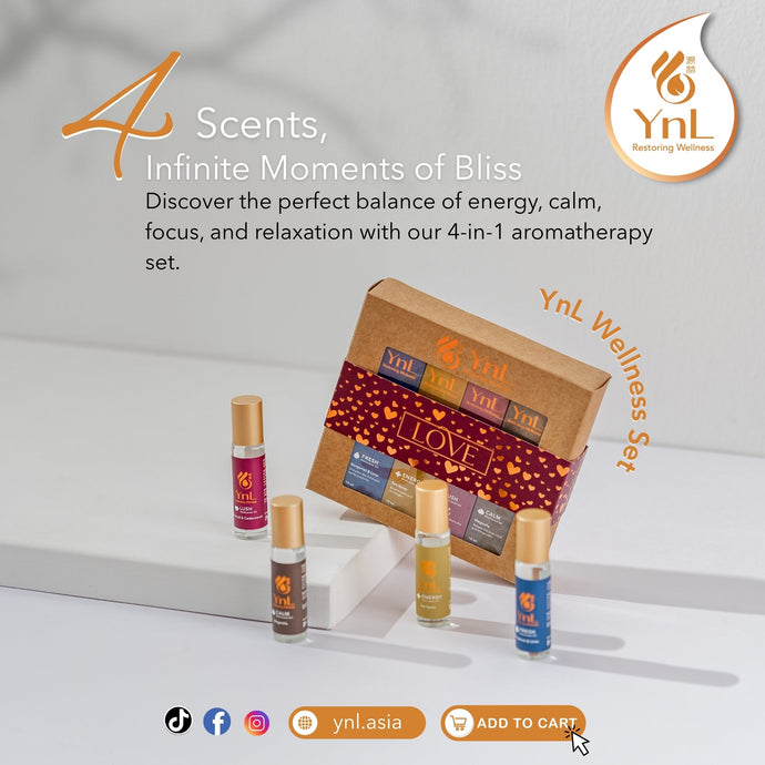 YnL Wellness Set: Four Scents, Infinite Moments of Bliss